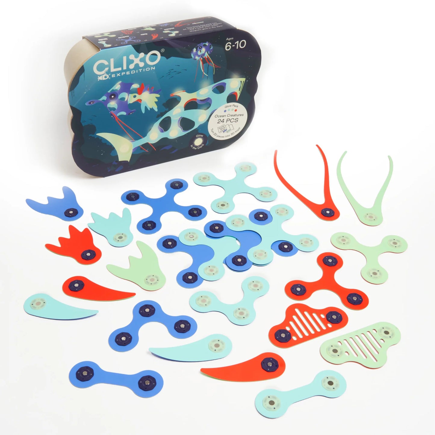 Ocean Creatures Pack | 24 Pieces