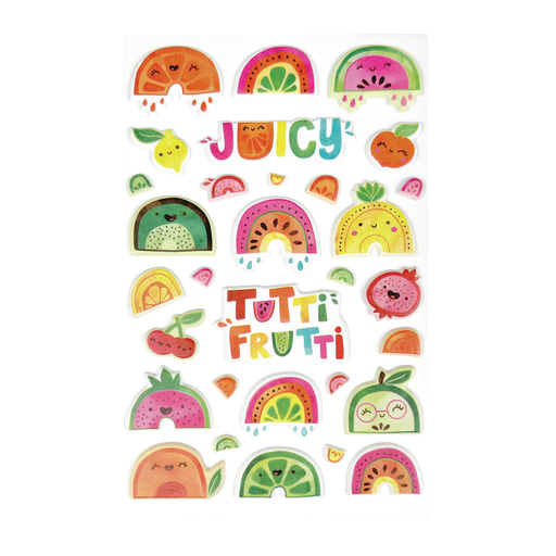 Tutti Fruitti Puffy Stickers