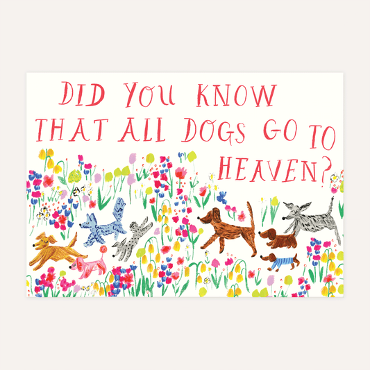 Doodle in a Meadow - Dog/Pet Sympathy Card