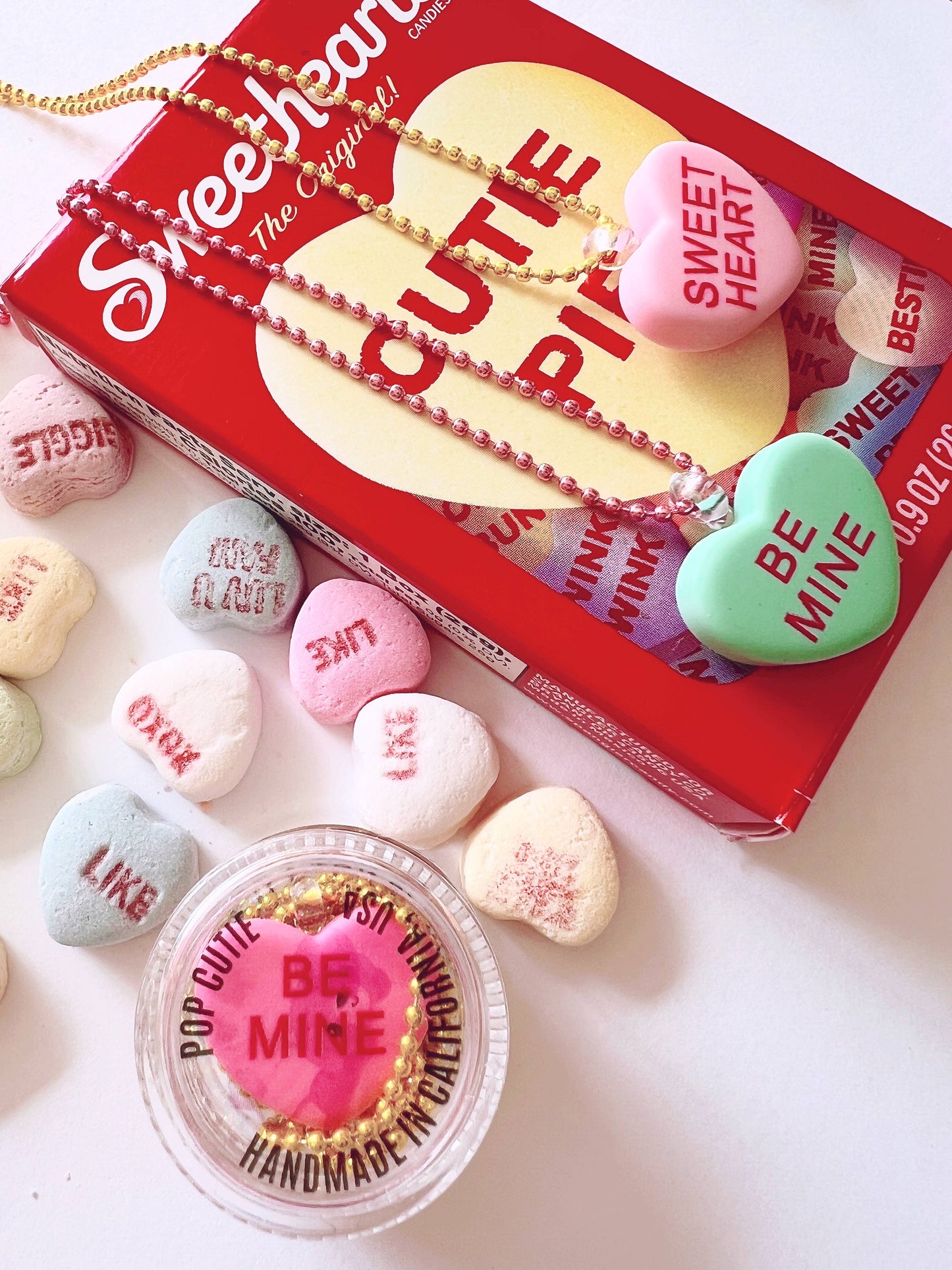 Conversation Hearts Necklaces