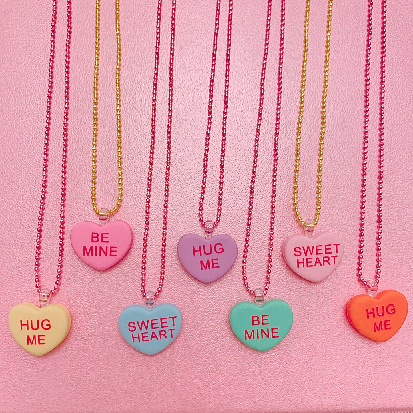 Conversation Hearts Necklaces