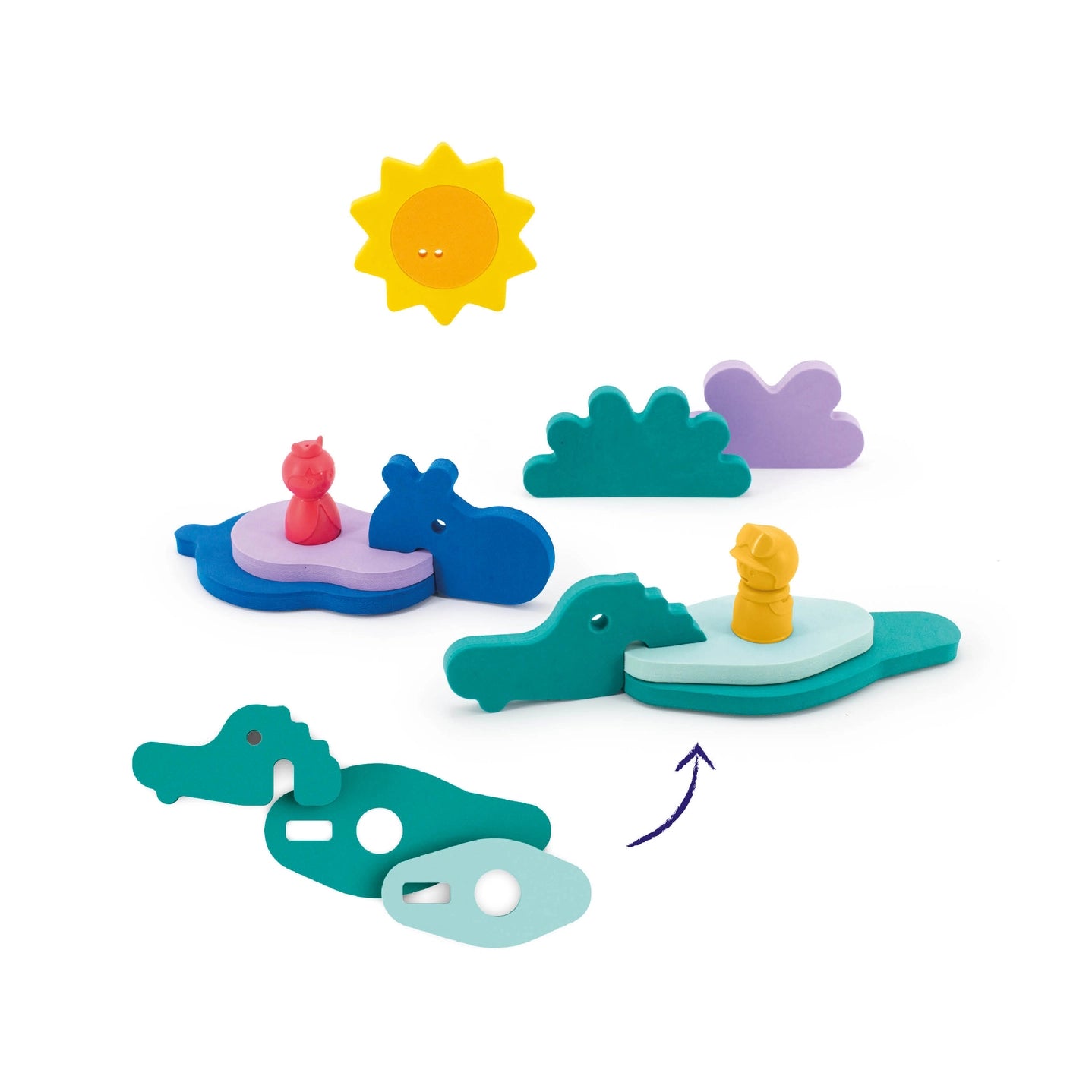 Bath Puzzle Friends | Jungle