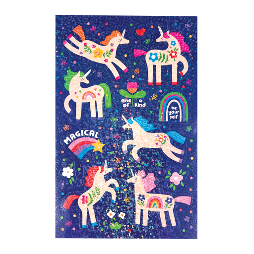 Magical Unicorns Holographic Sparkle Stickers