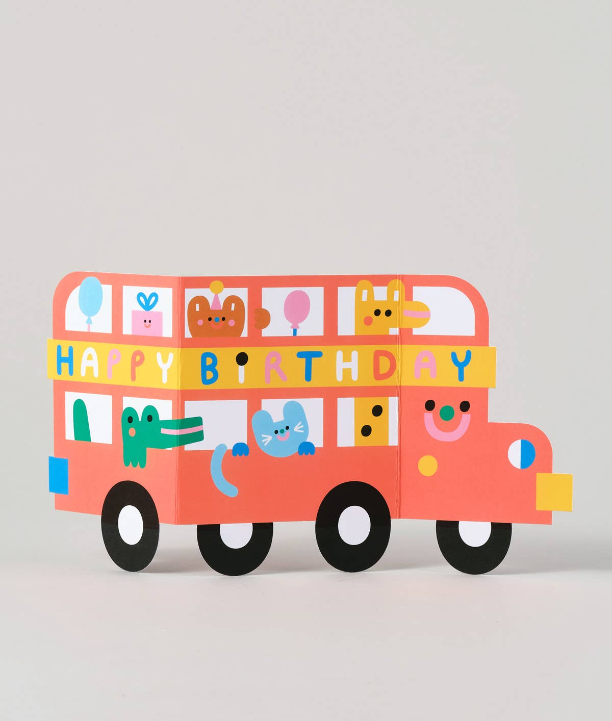 Birthday Bus Fold Out Card