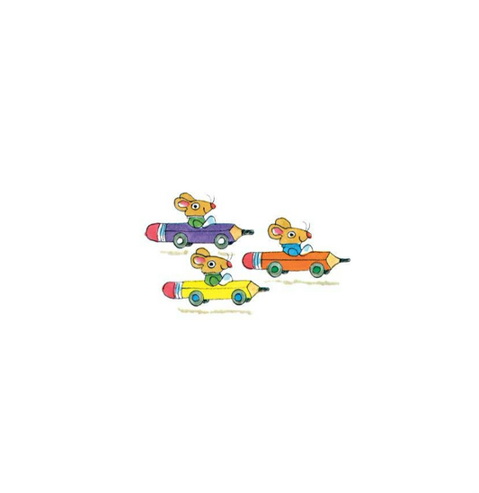 Pencil Cars Tattoo Pair
