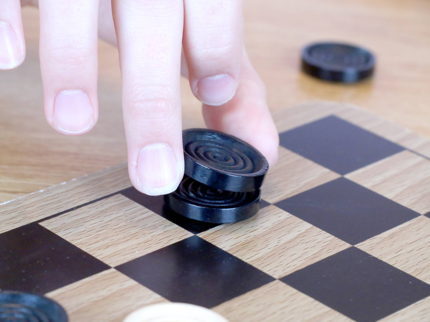 Wood Chess/Checkers & Tic-Tac-Toe