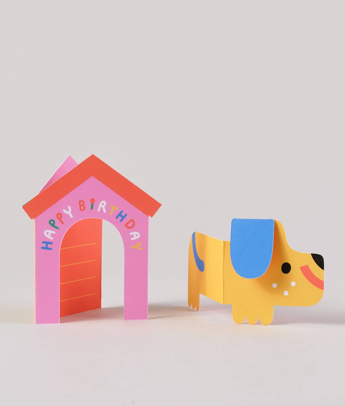 Dog In House Fold Out Birthday Card