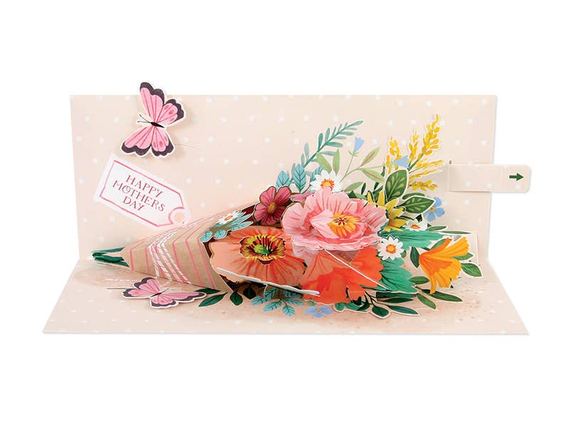 Happy Mother's Day Floral Bouquet Pop-Up Card