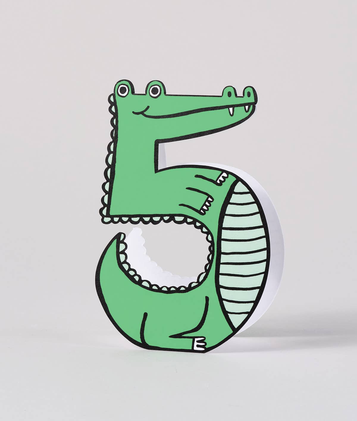 Croc #5 | Kid's Birthday Number Card