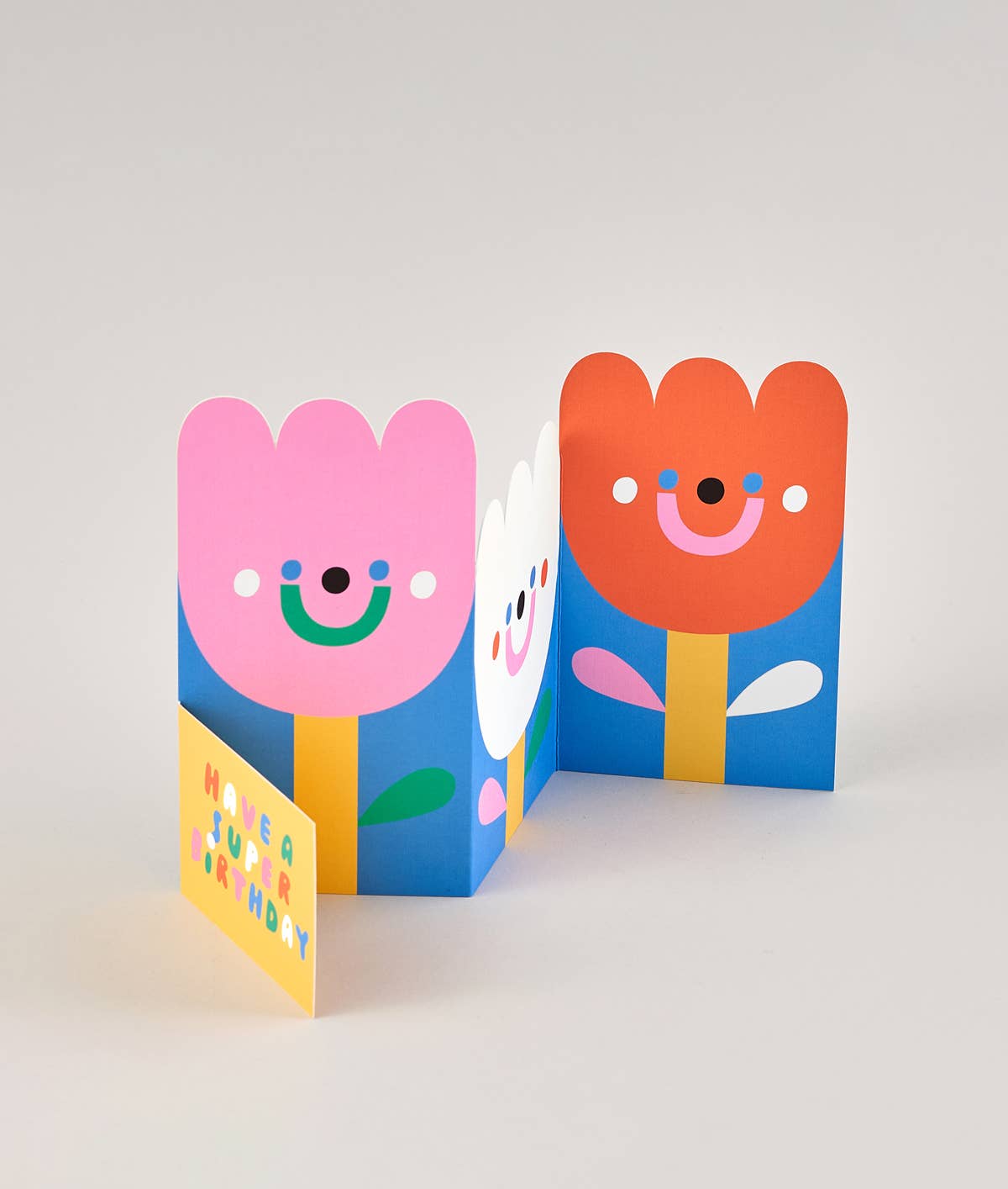 Flowers Fold Out Birthday Card