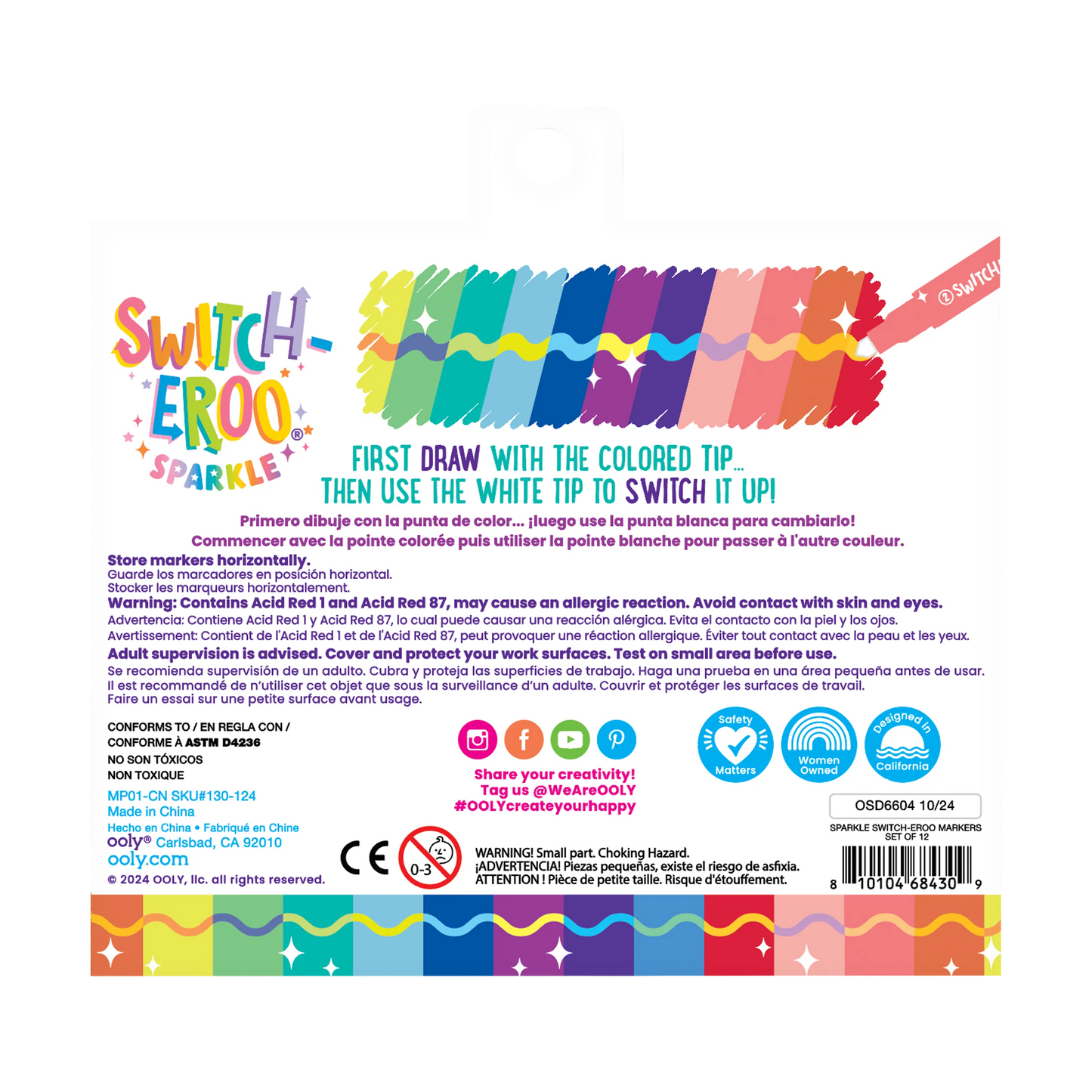 Switch-Eroo Sparkle | Glittery Color Changing Markers