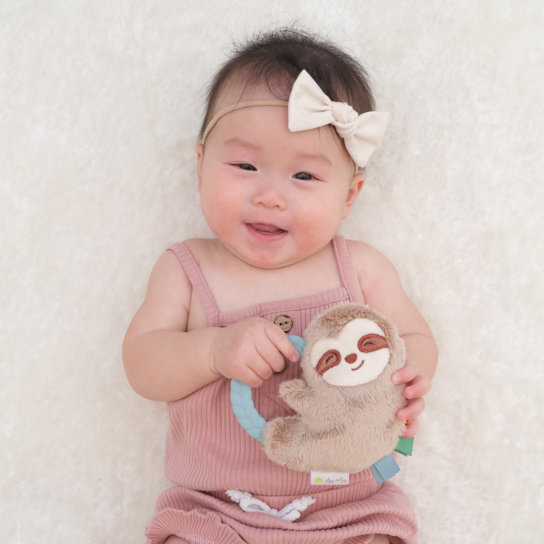 Plush Rattle + Teether | Sloth