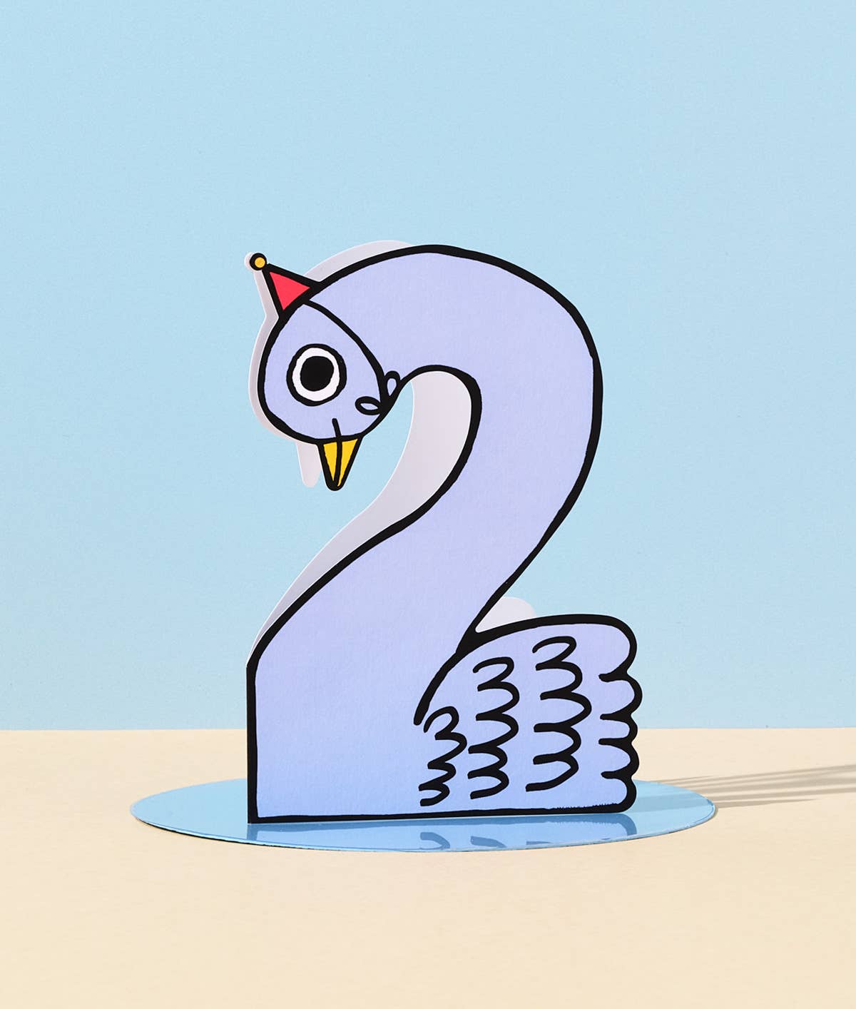 Swan #2 | Kid's Birthday Number Card
