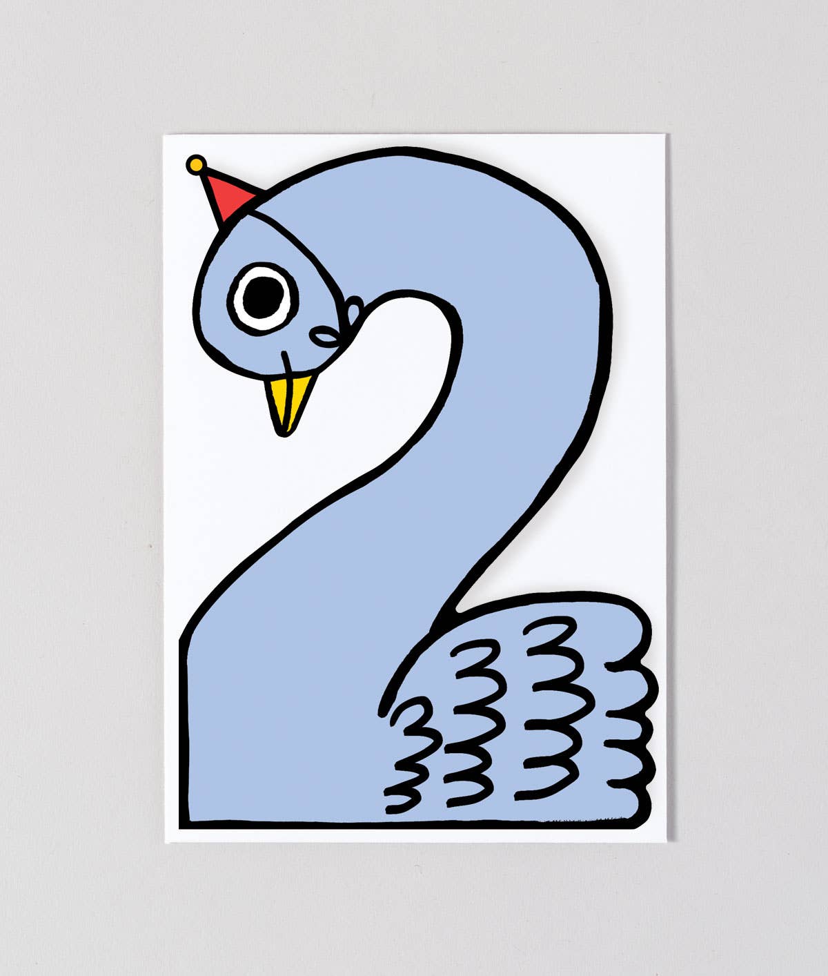 Swan #2 | Kid's Birthday Number Card