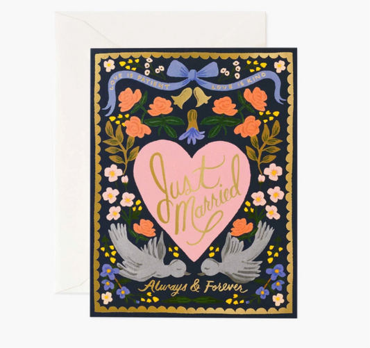 Love Birds Just Married Card