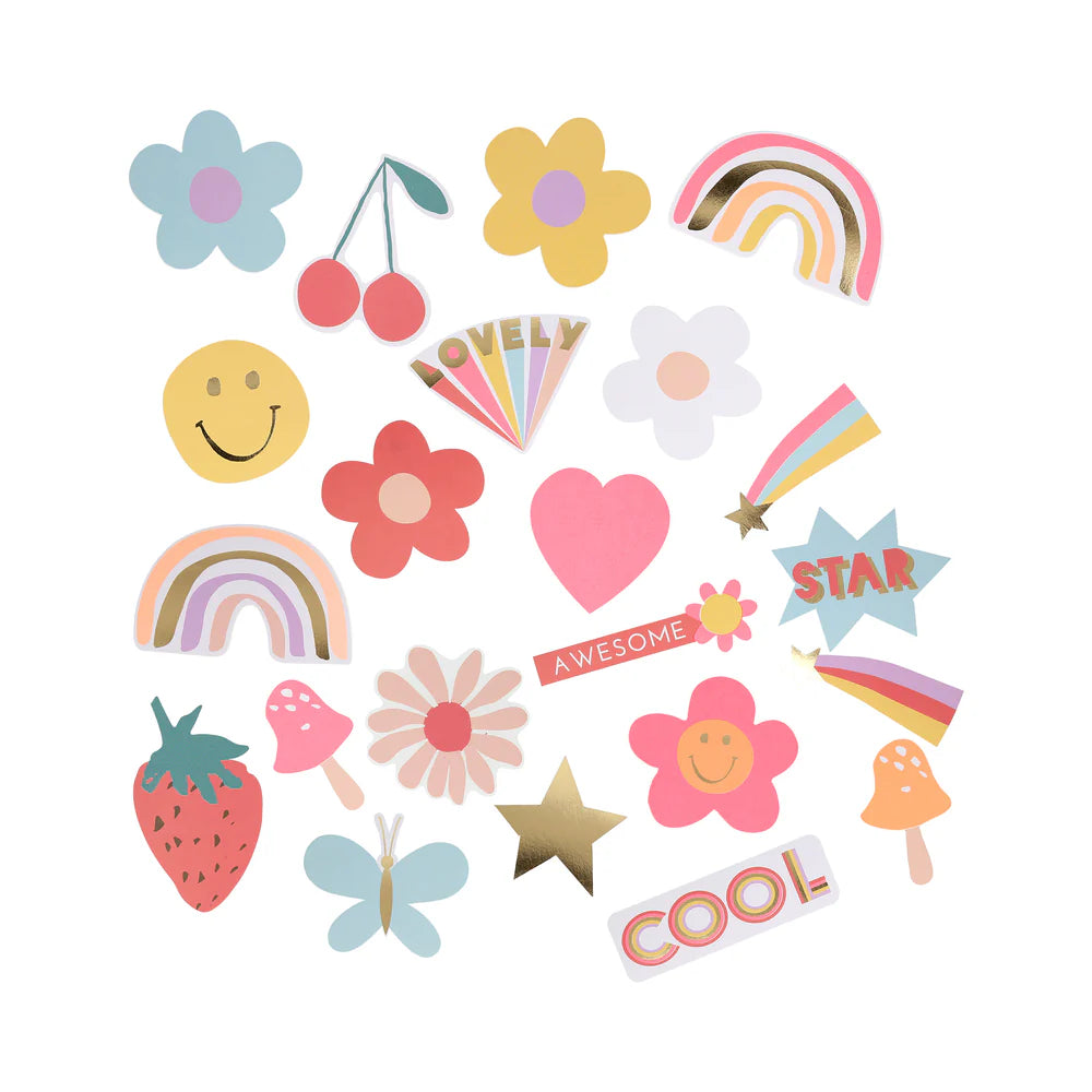 Happy Icon Shaped Stickers