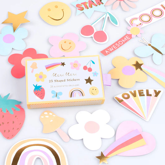 Happy Icon Shaped Stickers