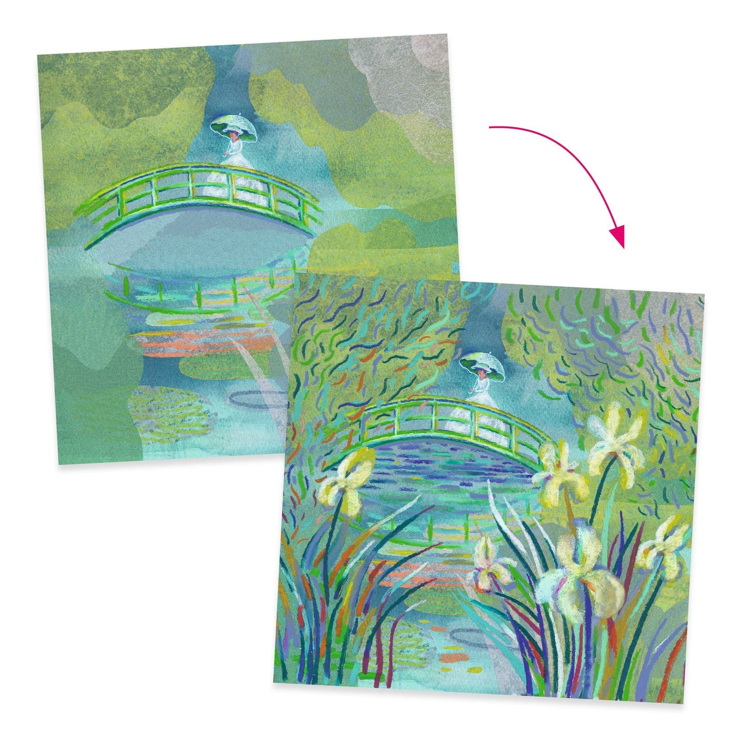 Inspired By Claude Monet Oil Pastel Art Kit