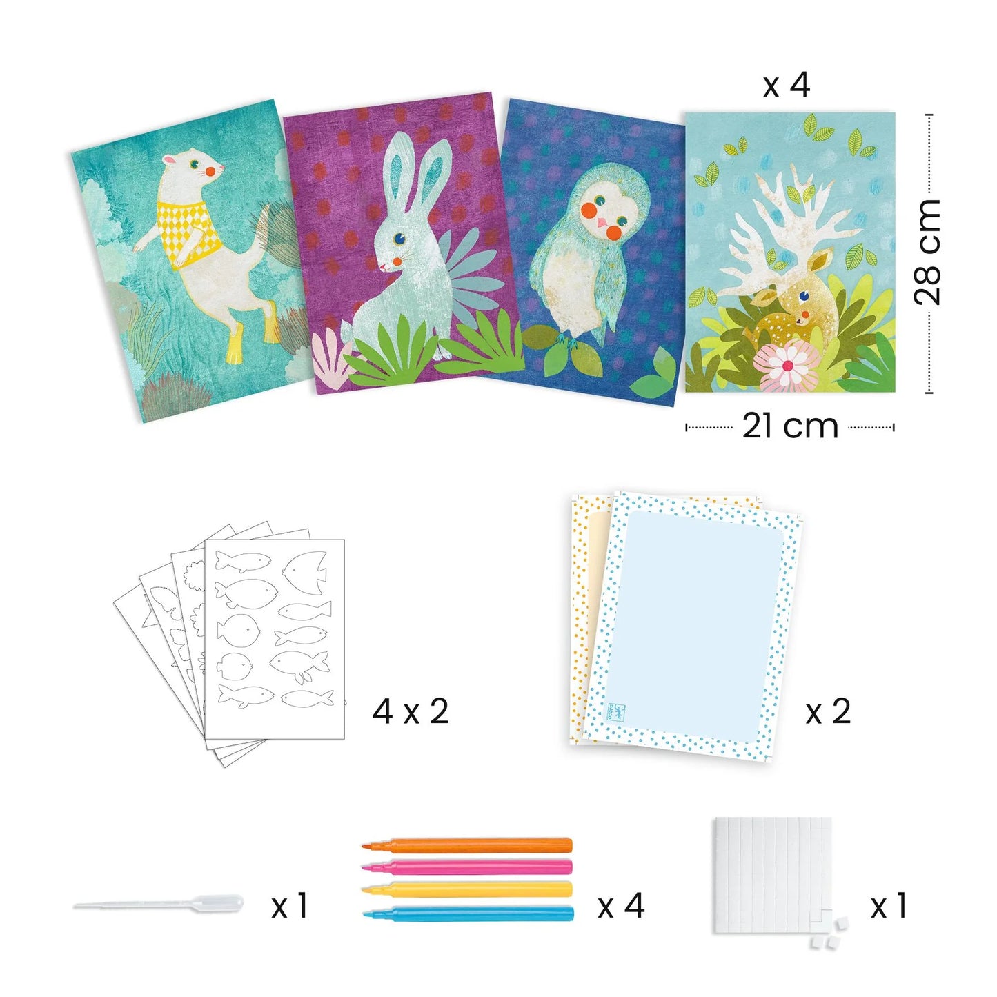 Sweet Animals Create With Paper Art Kit