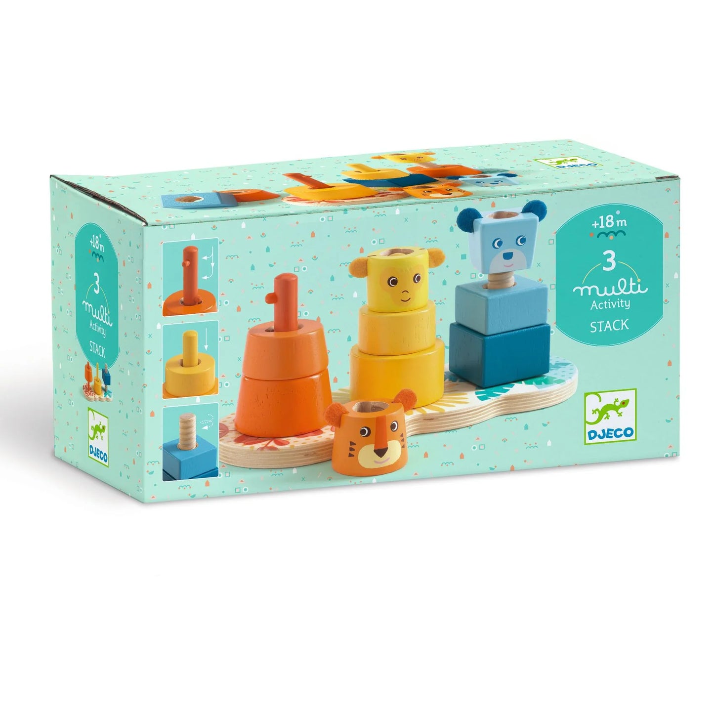 Multi Stack Wooden Activity Toy
