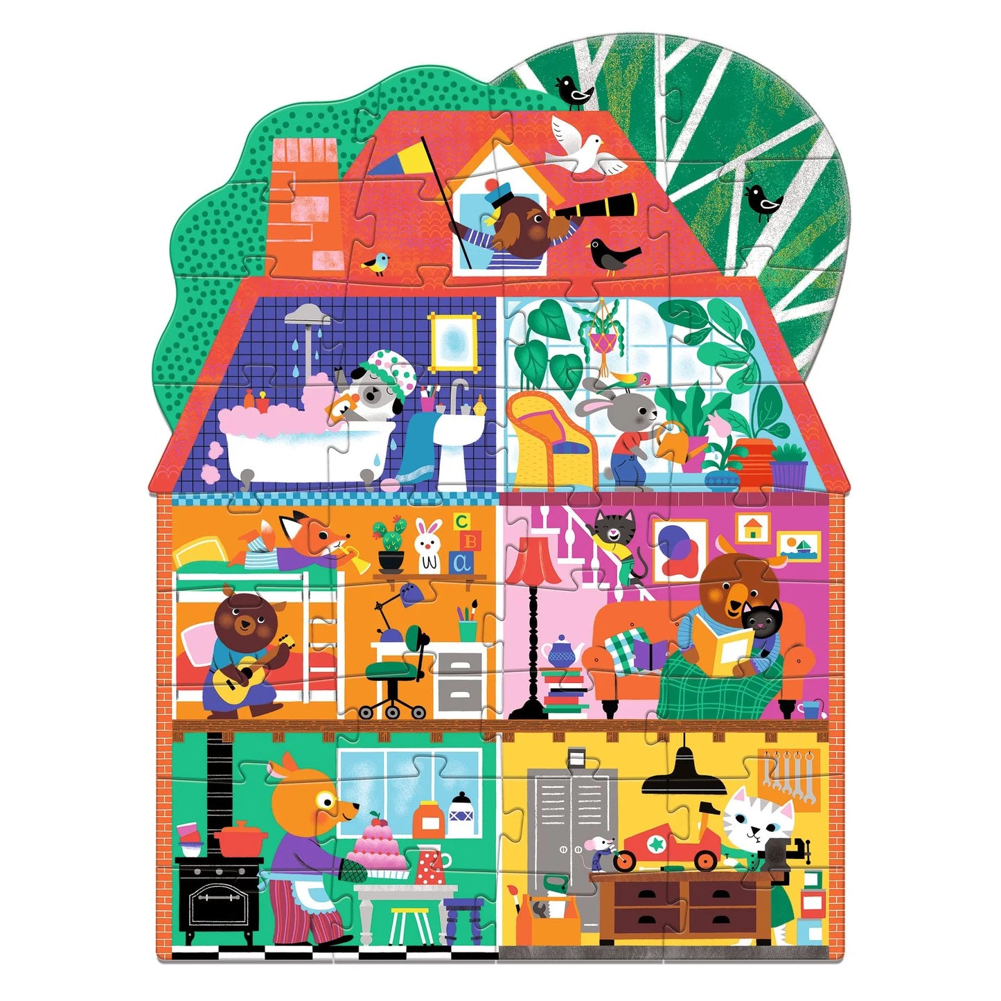 Little Buddies' House | 36 pc Giant Floor Puzzle