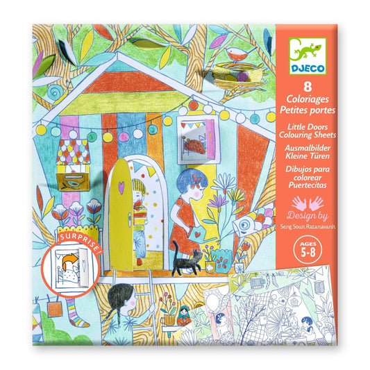 Nina's Play Tents | Lift-The-Flap Coloring Activity