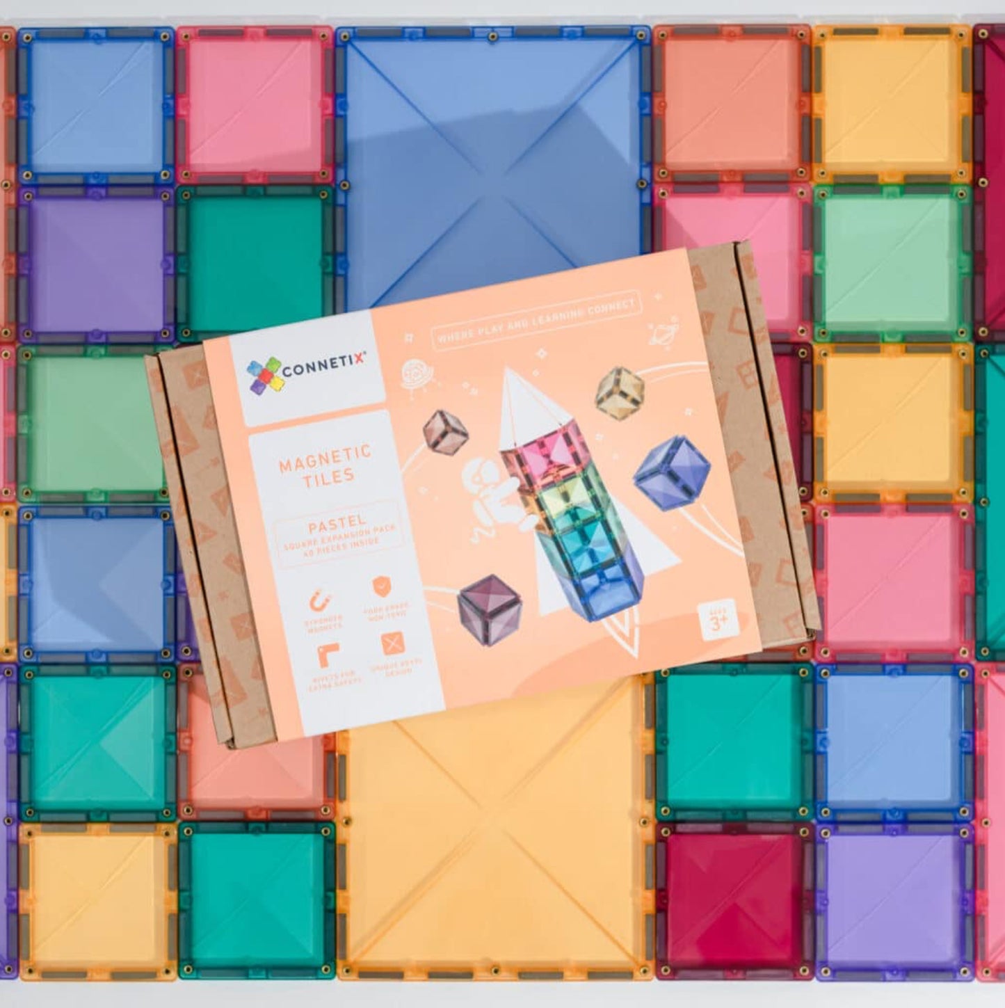 Pastel Square Pack | 40 Pieces