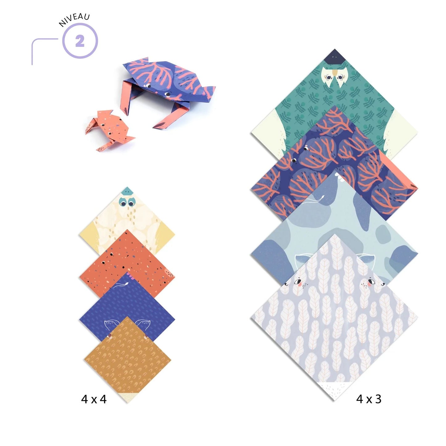 Animal Families Origami Paper Craft Kit