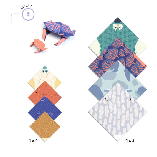 Animal Families Origami Paper Craft Kit