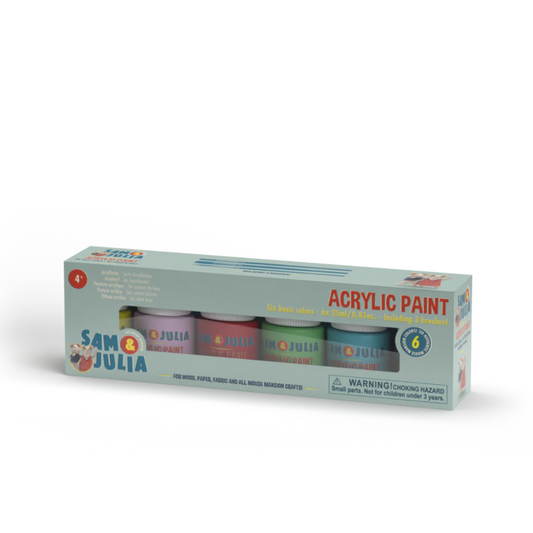 Acrylic Paint & Brush Set