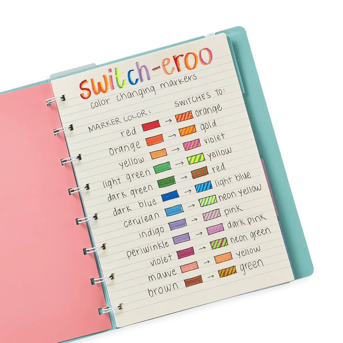Switch-Eroo Color-Changing Markers