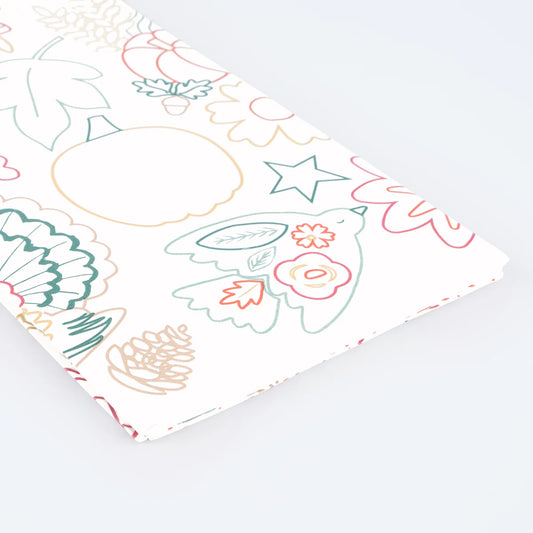 Thanksgiving Colour in Activity Tablecloth