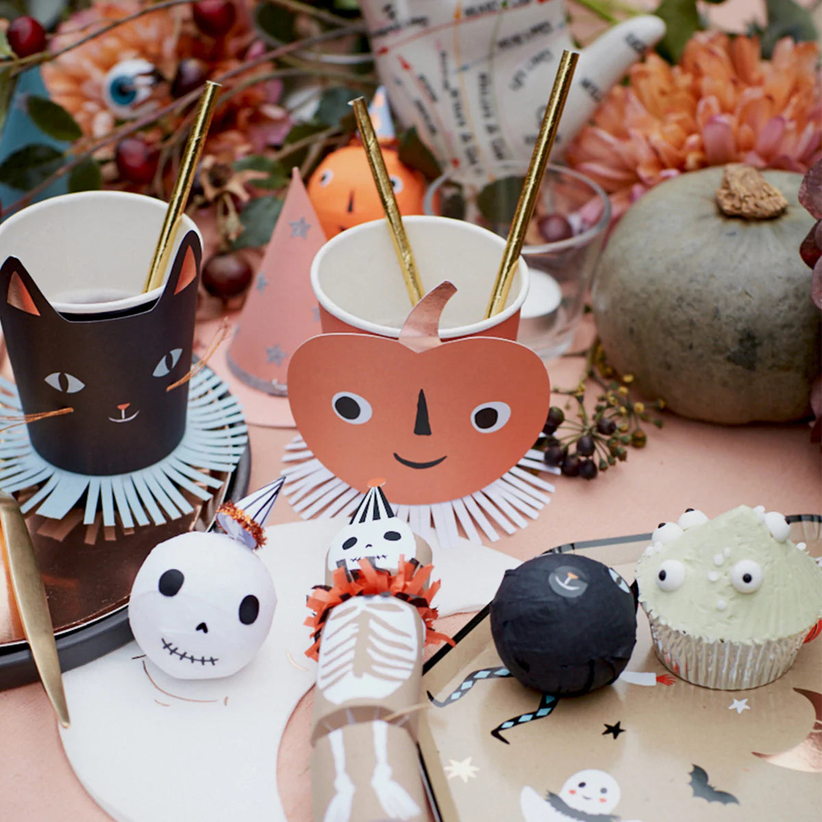 Vintage Halloween Surprise Balls | Set of 4