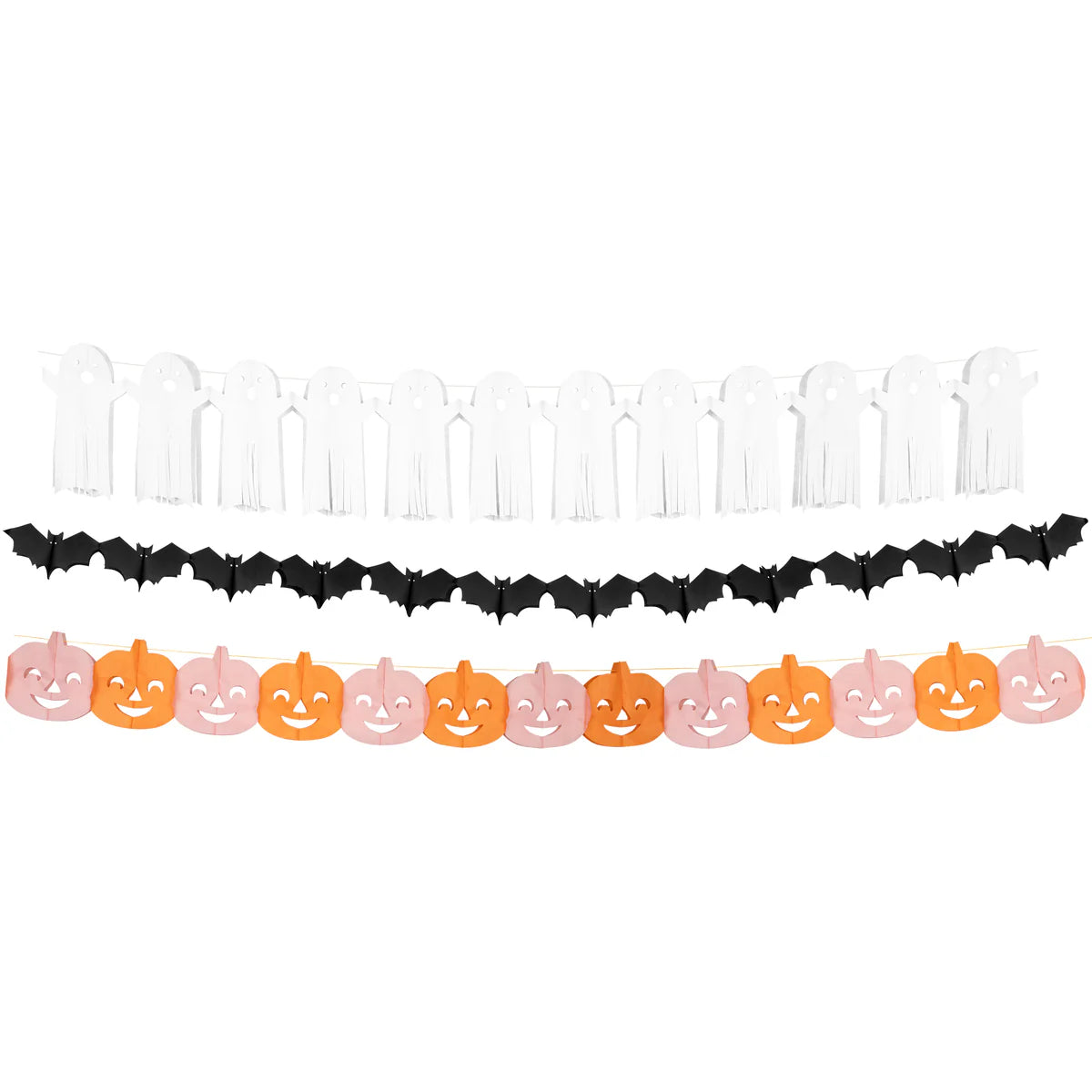 Tissue Paper Halloween Garland