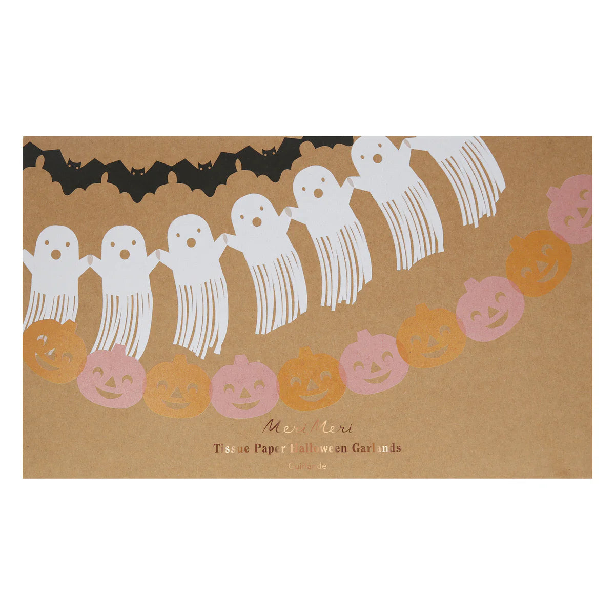 Tissue Paper Halloween Garland