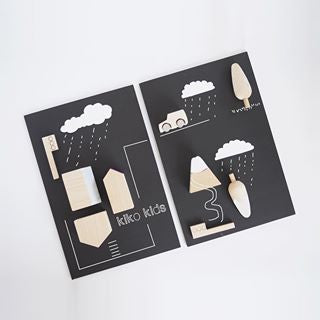 Machi Tiny Town Wooden Plat Set