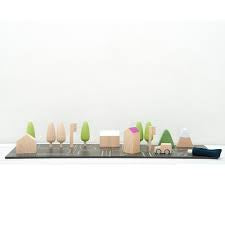 Machi Tiny Town Wooden Plat Set