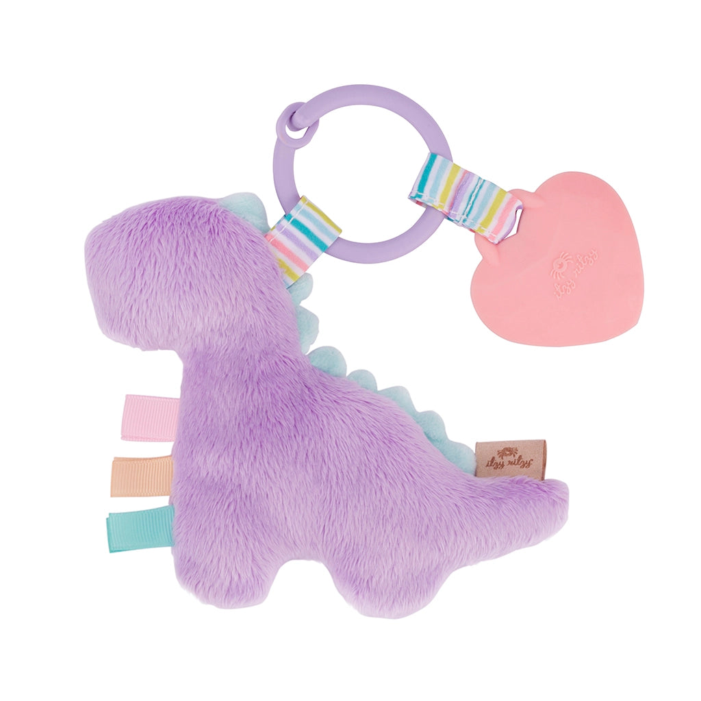 Lilac Dino Plush + Teether