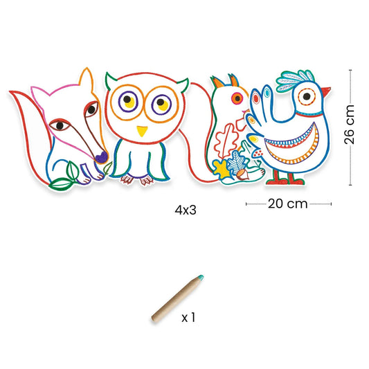 Forest Friends Coloring Activity