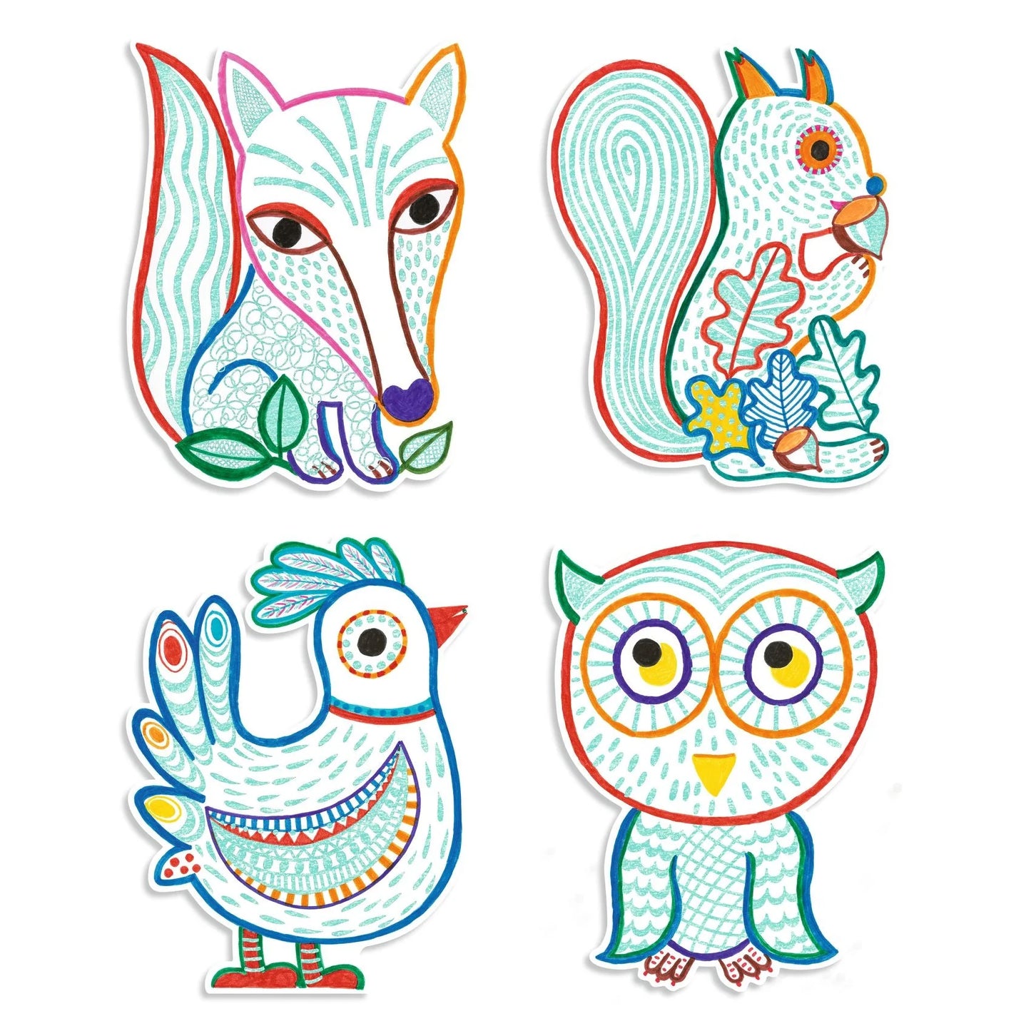 Forest Friends Coloring Activity