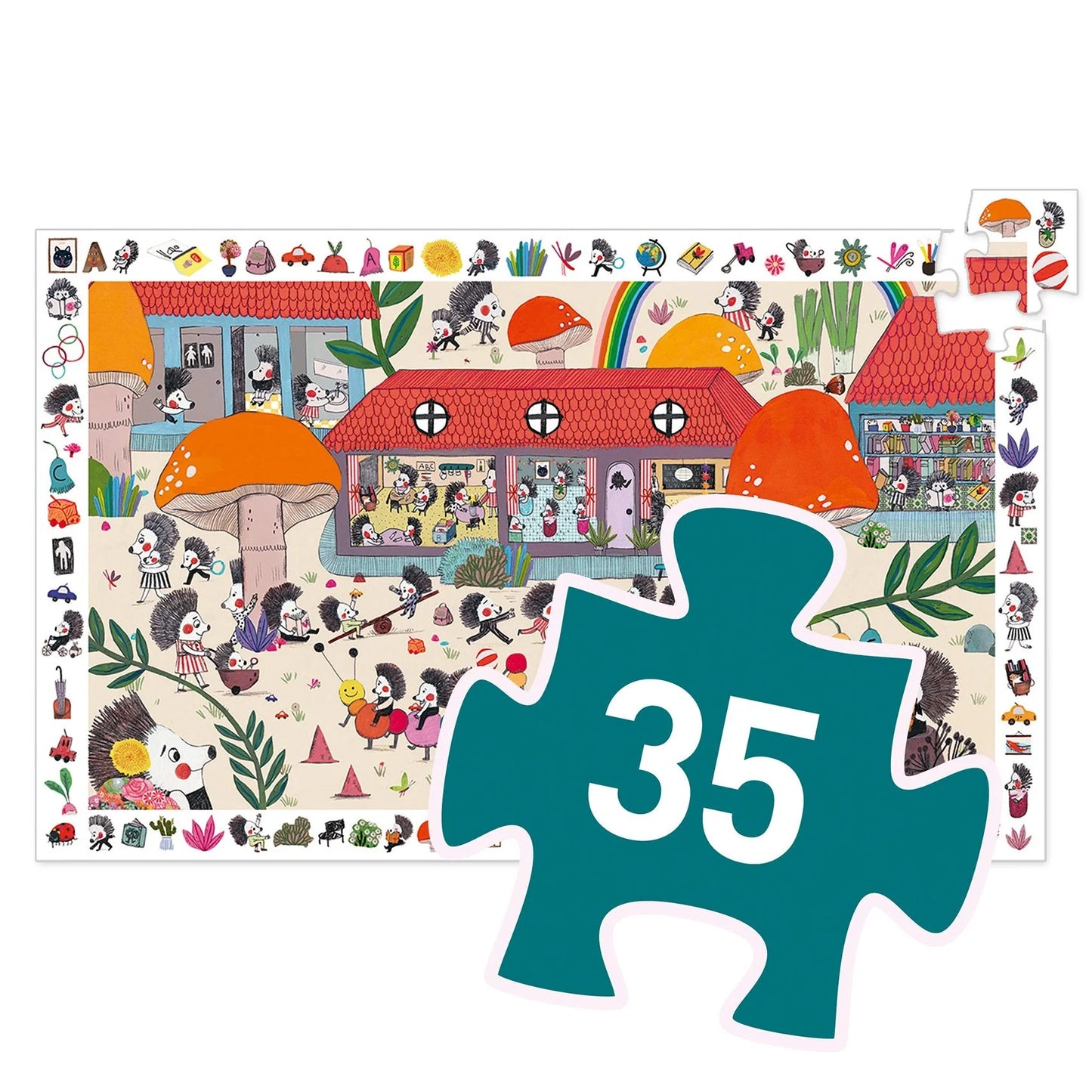 Hedgehog School 35pc Observation Jigsaw Puzzle