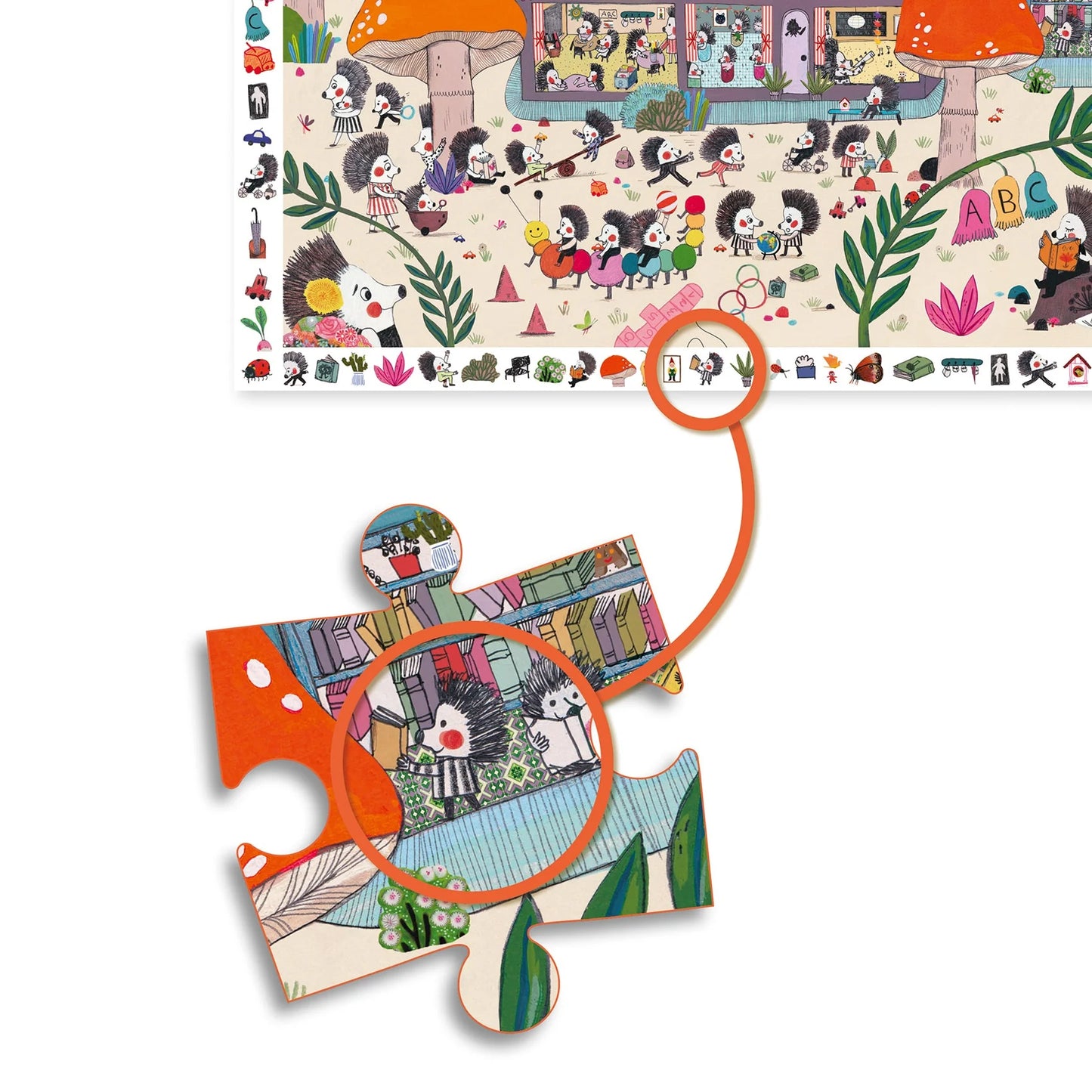 Hedgehog School 35pc Observation Jigsaw Puzzle