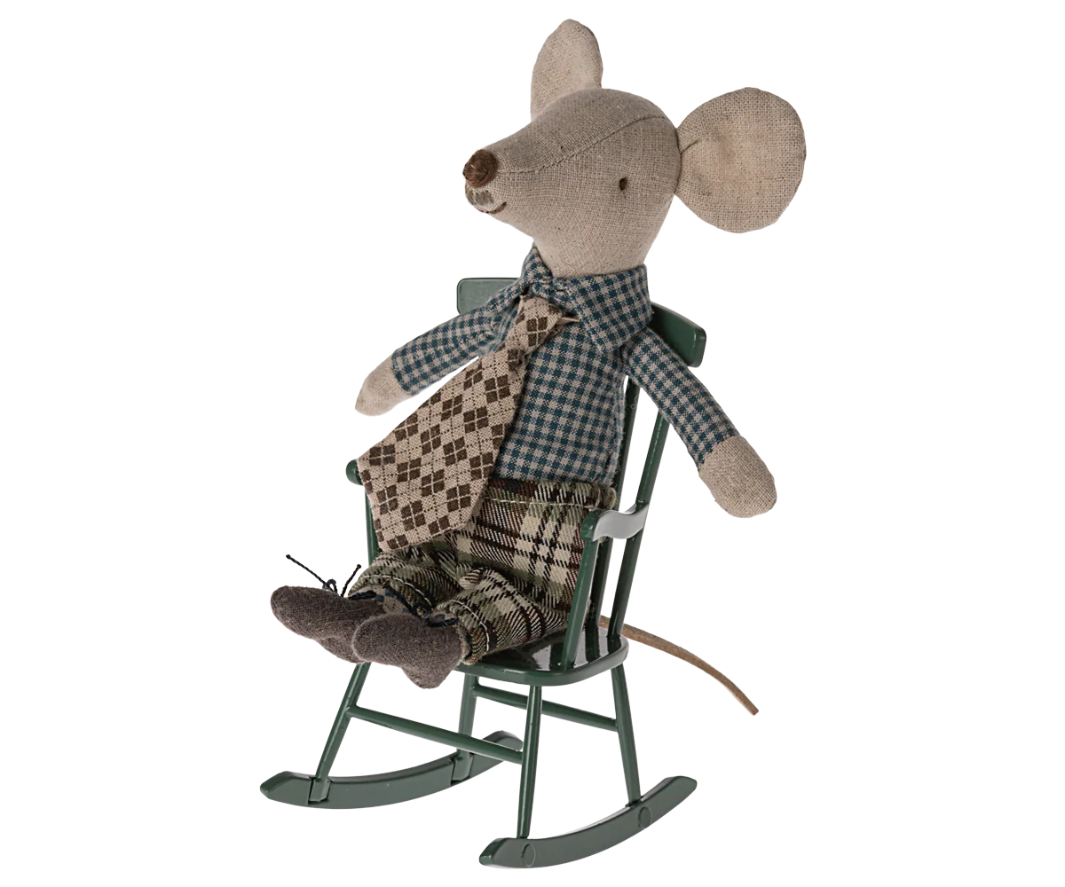 Mouse Rocking Chair | Dark Green