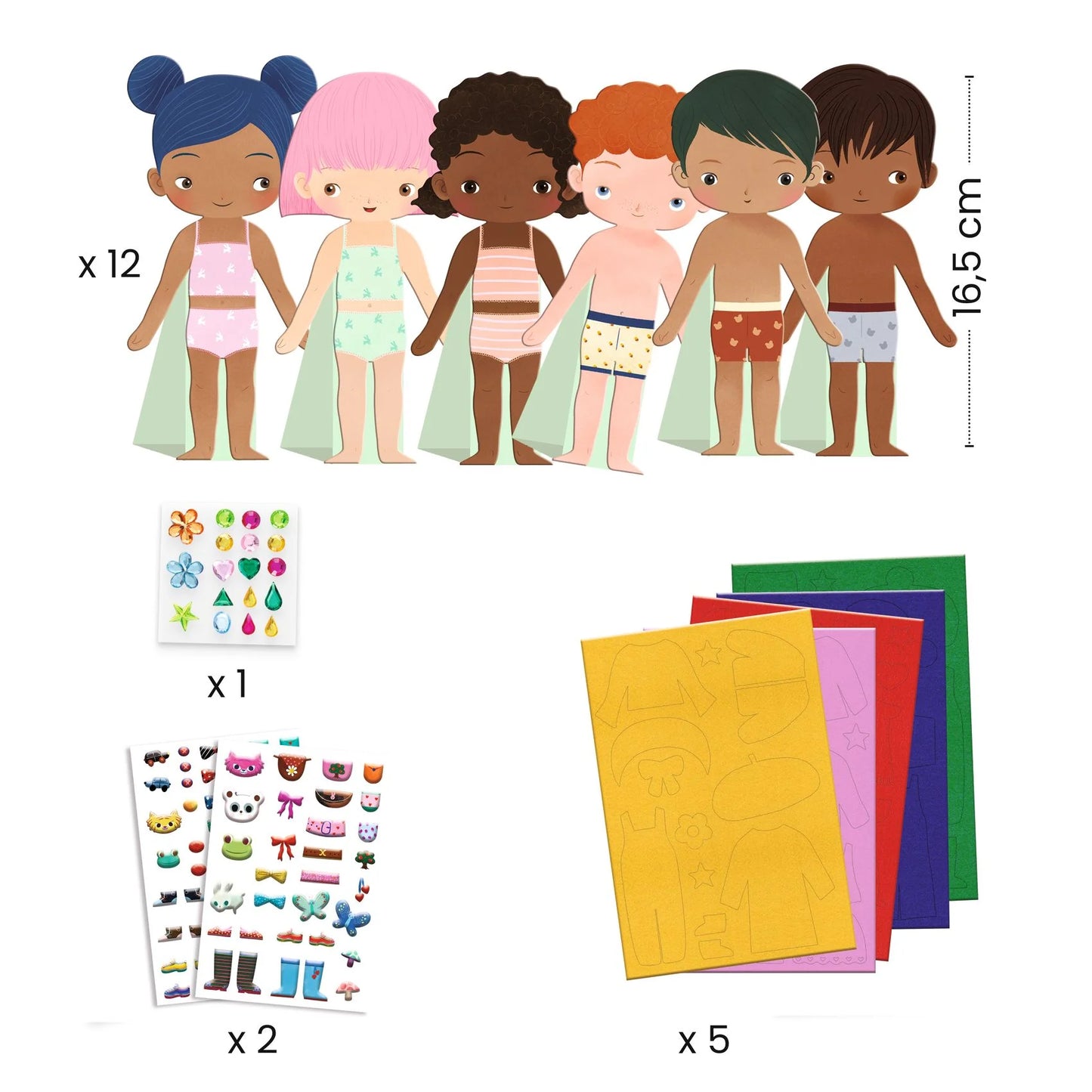 Characters Felt Dress Up Set