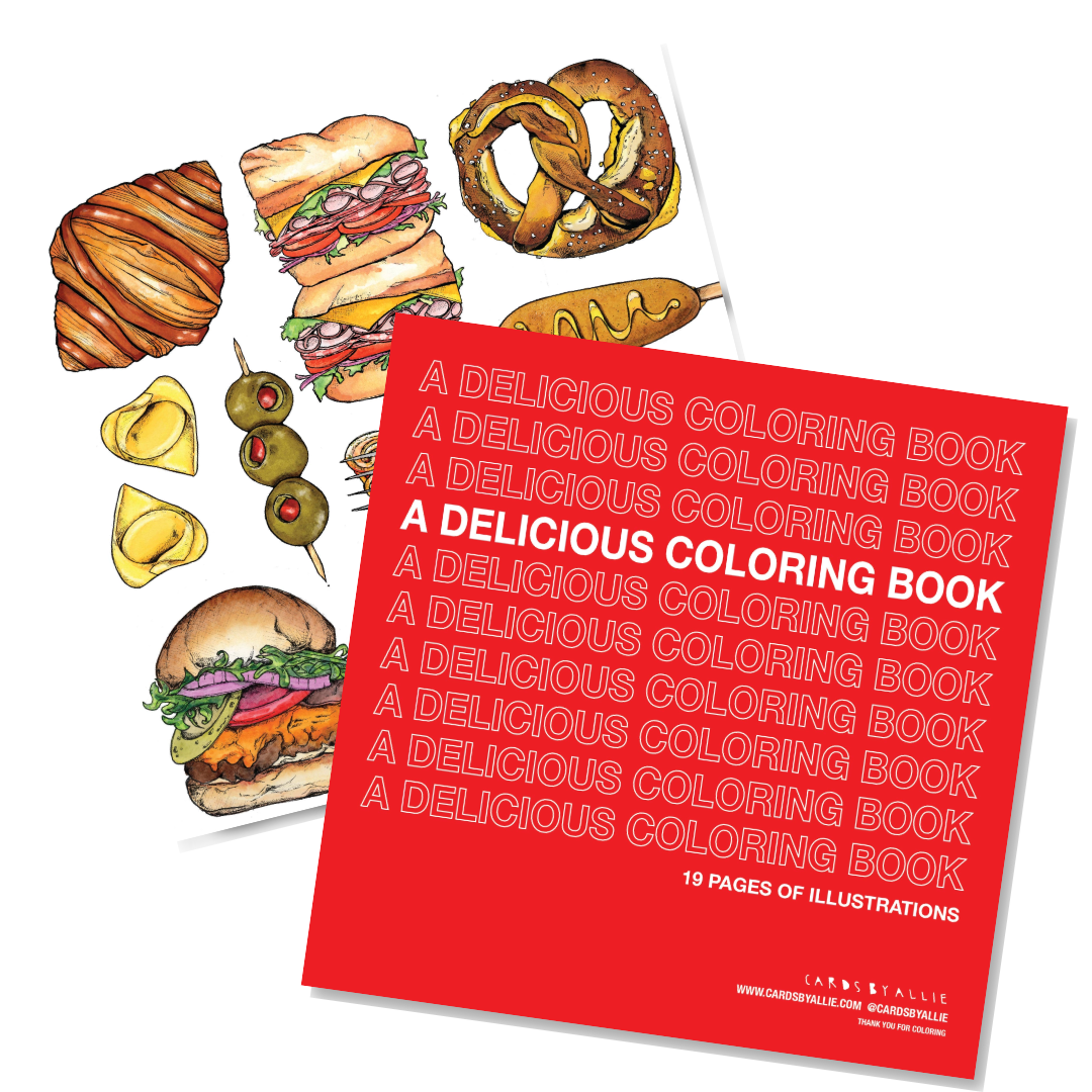 A Delicious Coloring Book