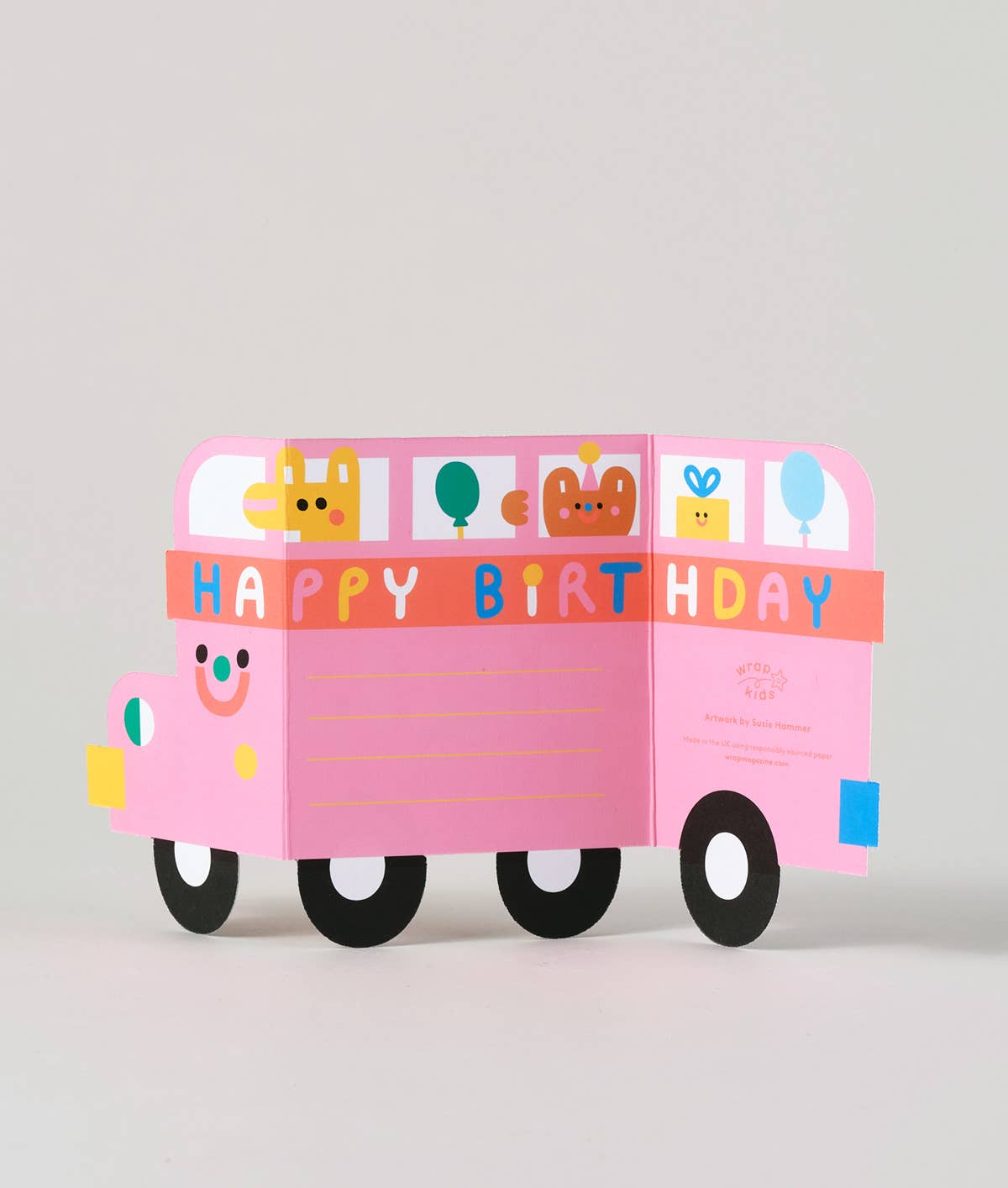 Birthday Bus Fold Out Card