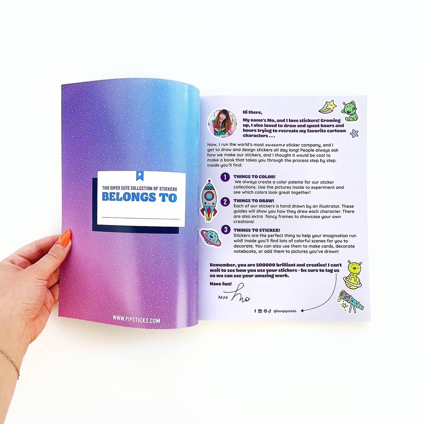 Draw-Along Space Sticker Book