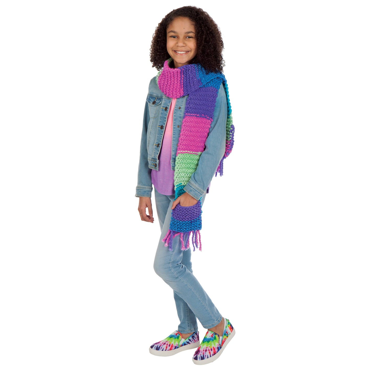 Learn to Knit A Pocket Scarf | Craft Kit