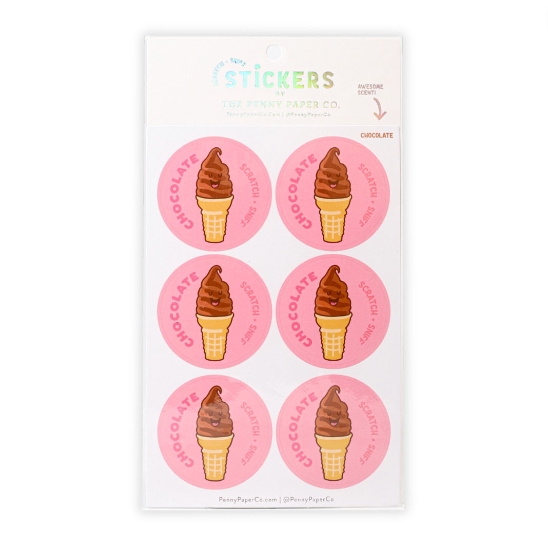 Scratch and Sniff Stickers | Chocolate