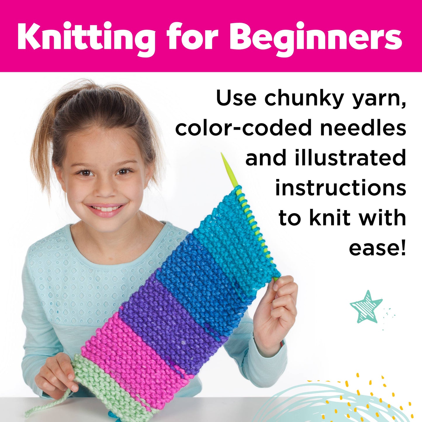 Learn to Knit A Pocket Scarf | Craft Kit
